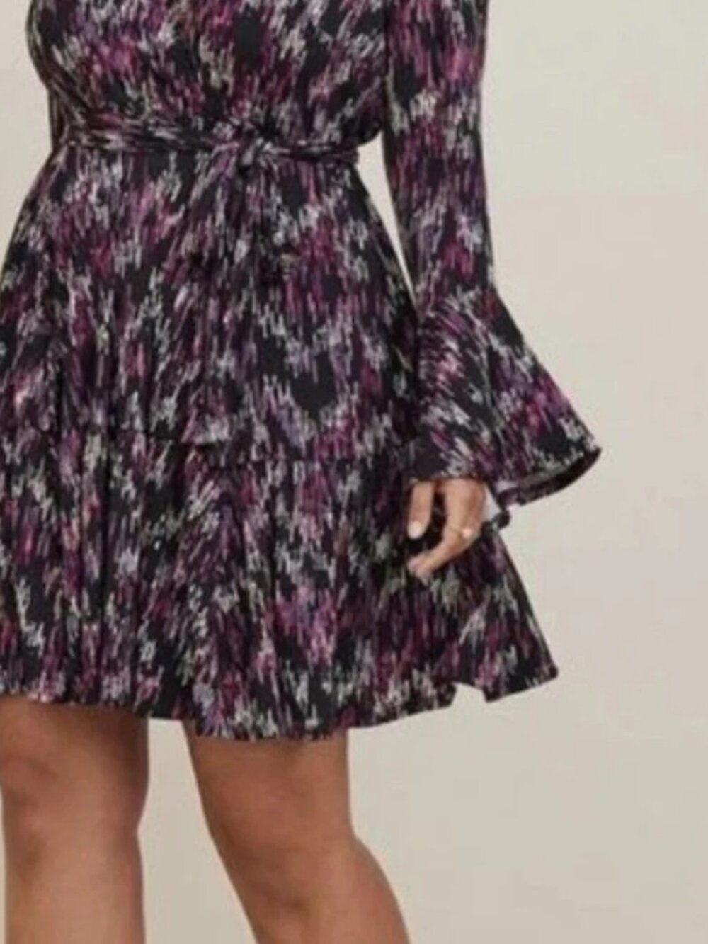 Mini Studio Knit Tiered Dress Size 6X (30/32) - Picture 3 of 5
